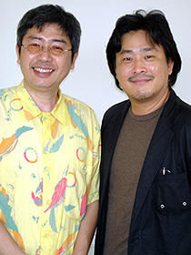 「ぼのぼの」がつなぐ日韓の絆 (左から)いがらしみきお、パク・チャヌク監督