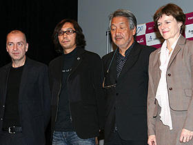 今年も玄人好みのラインナップ (左から)クリスチャン・ジュンヌ、行定勲、山崎裕、ドロテー・ベナー