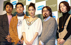 蒼井優で胃もたれもイイかも。（左から）高崎卓馬、 高須光聖、蒼井優、山下敦弘、タナダユキ