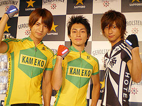 D-BOYS主演「シャカリキ！」が天然炭酸水「ゲロルシュタイナー」とタイアップ