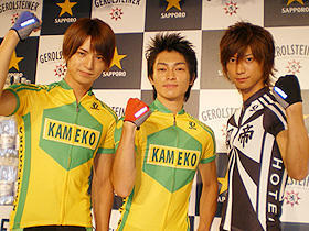 D-BOYS主演「シャカリキ！」が天然炭酸水「ゲロルシュタイナー」とタイアップ