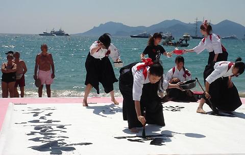 素晴らしいロケーションで頑張りました!