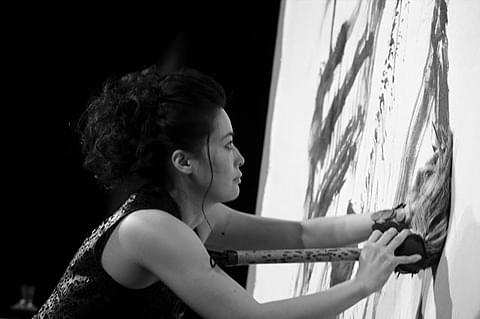 「龍馬伝」で話題の美人書家、シャマラン監督作とコラボ