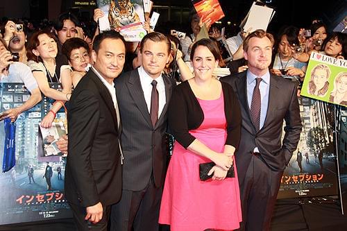 ディカプリオ×渡辺謙、「インセプション」撮影地・東京にそろい踏み