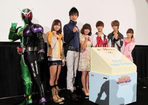 「ゴセイジャー」舞台挨拶に、仮面ライダーWが乱入!?