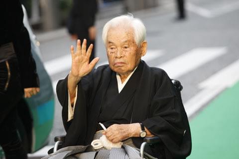 新藤兼人監督も元気はつらつ