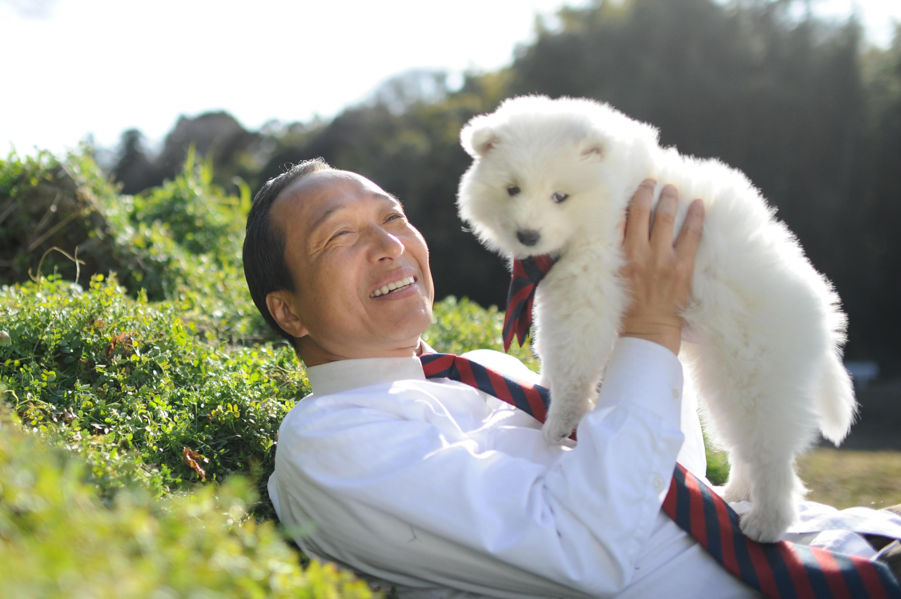 小日向文世、笑顔が犬そっくり？「犬飼さんちの犬」公開