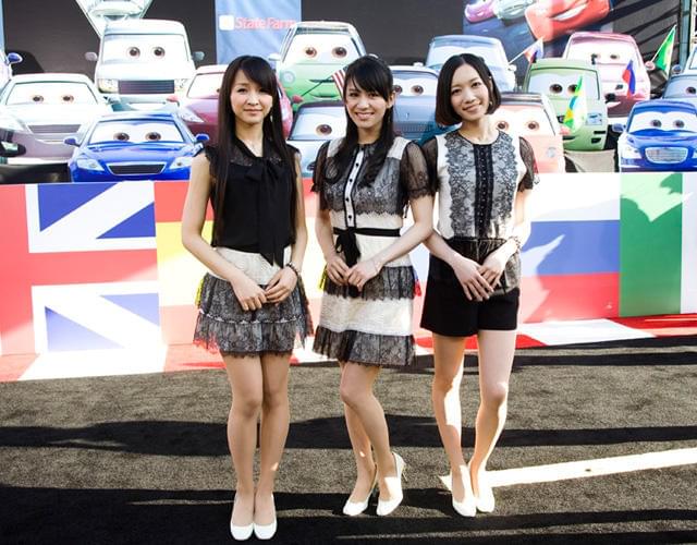 Perfume「カーズ2」プレミアで全米に美脚をお披露目