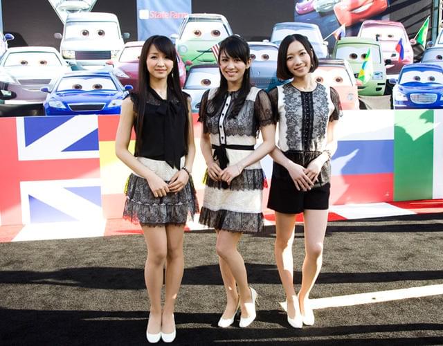 Perfume「カーズ2」プレミアで全米に美脚をお披露目