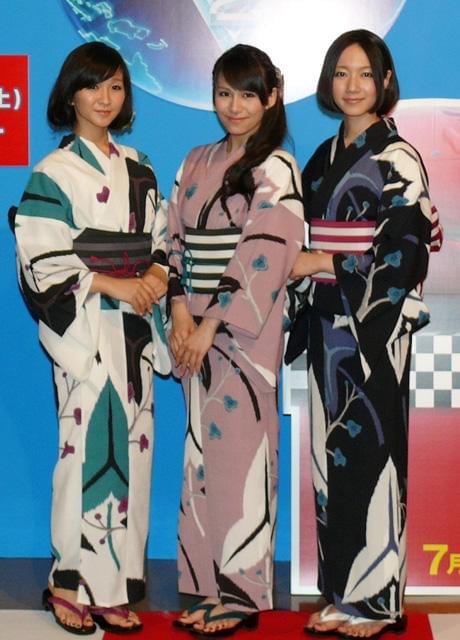 Perfume、浴衣で美脚封印 「カーズ2」ジャパンプレミア