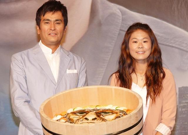 ジャパンプレミアに出席した澤穂希と石原良純