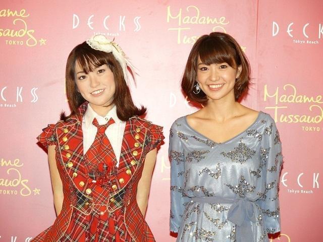 AKB48大島優子、似すぎて「怖い」本人等身大フィギュアと初対面