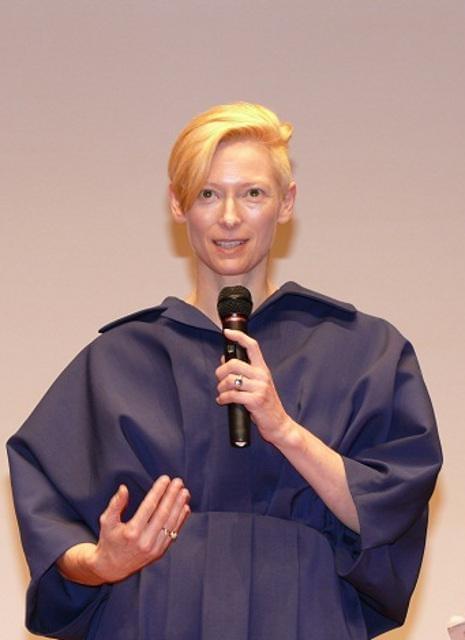 3度目の来日を果たしたティルダ・スウィントン