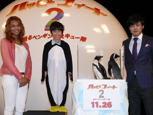 鈴木福「とってもかわいい」 本物のペンギンに笑顔