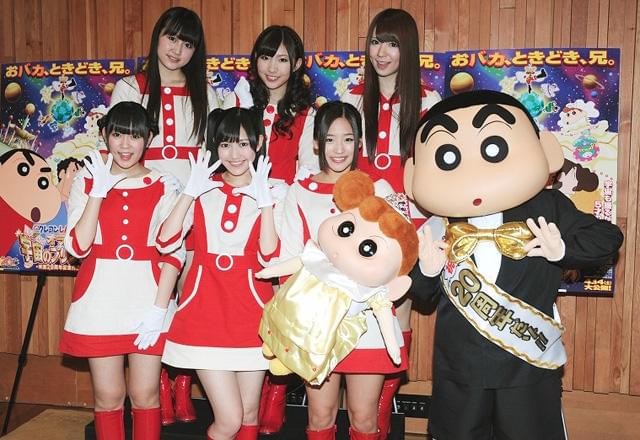 しんちゃんとコラボする渡り廊下走り隊7