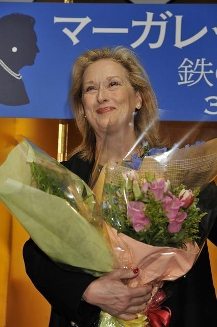 M・ストリープ、3年ぶり来日 2度目の主演女優賞は「頭が真っ白」