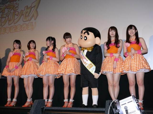 映画「クレしん」20周年、声優＆ゲスト＆着ぐるみ20人勢ぞろい