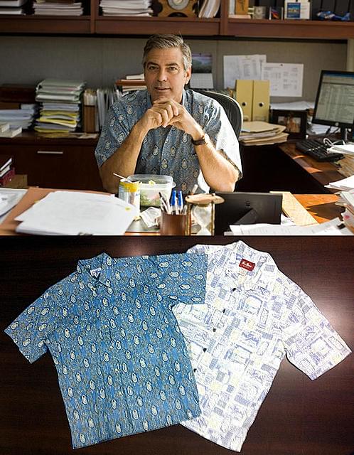 ジョージ・クルーニーが「ファミリー・ツリー」で着た生アロハがお台場に！