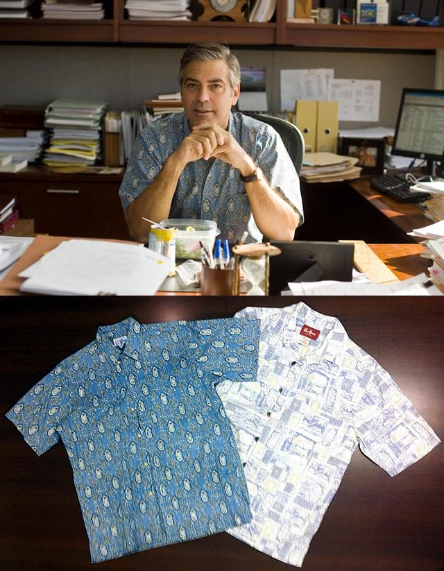 ジョージ・クルーニーが「ファミリー・ツリー」で着た生アロハがお台場に！