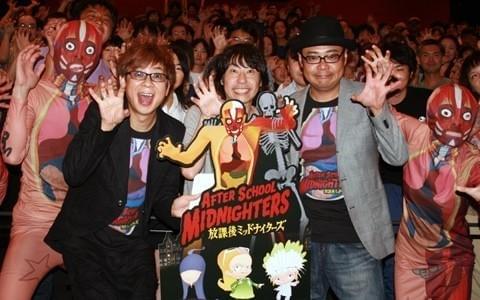 「放課後ミッドナイターズ」山ちゃん・田口浩正“生アフレコ”に喝さいの嵐