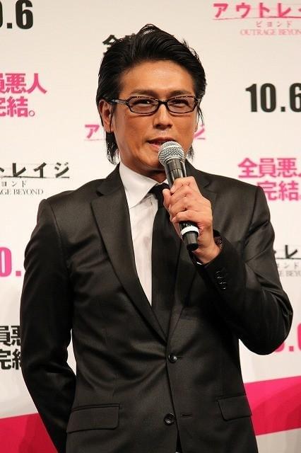 北野武監督「アウトレイジ ビヨンド」完成披露に“悪人”12人ズラリ勢ぞろい