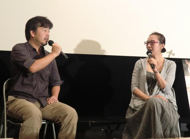 トークショーを行った長谷川三郎監督とヤン・ヨンヒ監督