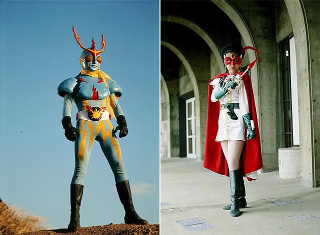 人気特撮「イナズマン」と「ポワトリン」