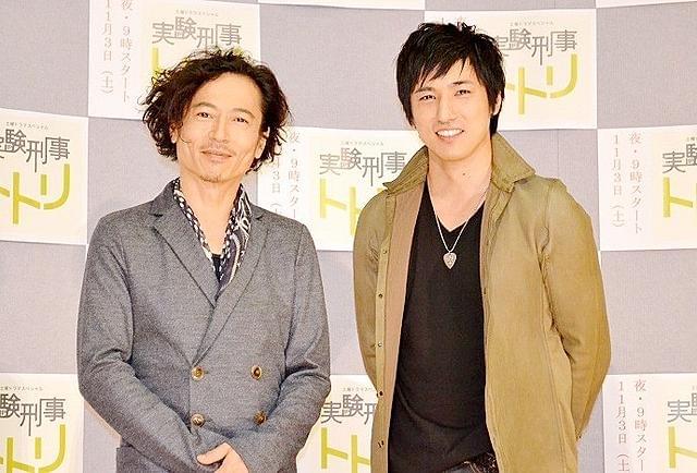 「実験刑事トトリ」会見に臨んだ三上博史と高橋光臣