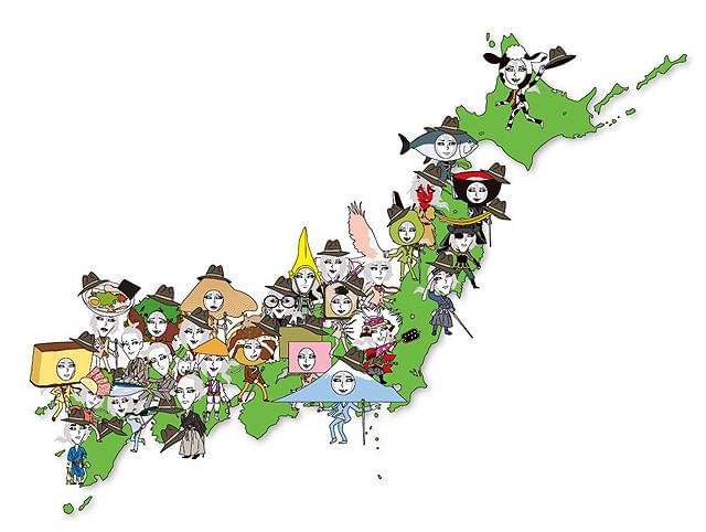 亀梨がめぐった全国各地のご当地人間ベム