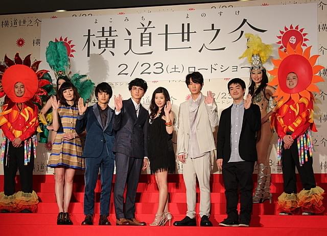 大学生サンバ隊と記念撮影