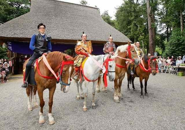 要潤、タイムスクープハンター沢嶋に扮し戦国武将と武者行列！