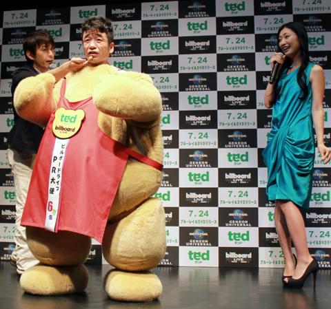 壇蜜の「ハァハァ」とテッドの「モコモコ」が妖艶コラボ！嫉妬に駆られたふなっしーも乱入