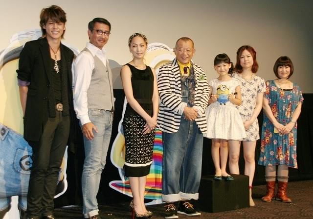 「怪盗グルー」声優キャスト勢ぞろい 鶴瓶「気持ちがはしゃぐ」と大喜び