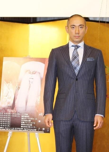 海老蔵、14年熊本公演で長女初披露 くまモンも駆けつける？