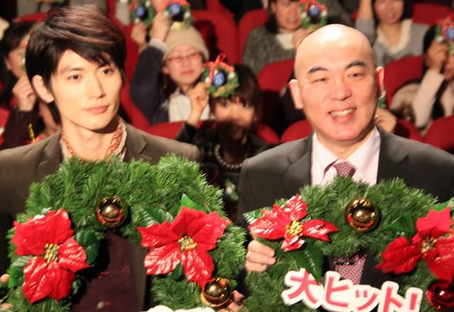 “大河コンビ”岡田准一＆井上真央「永遠の0」初日で笑顔のそろい踏み