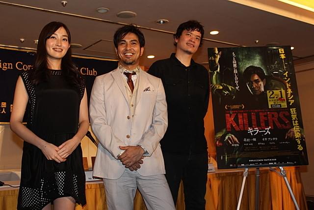 殺人鬼演じた北村一輝、外国人記者に“I'm not killer”と自己紹介