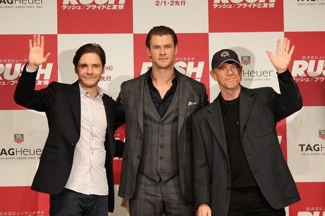 クリス・ヘムズワース＆ダニエル・ブリュール来日！F1の魅力を熱弁