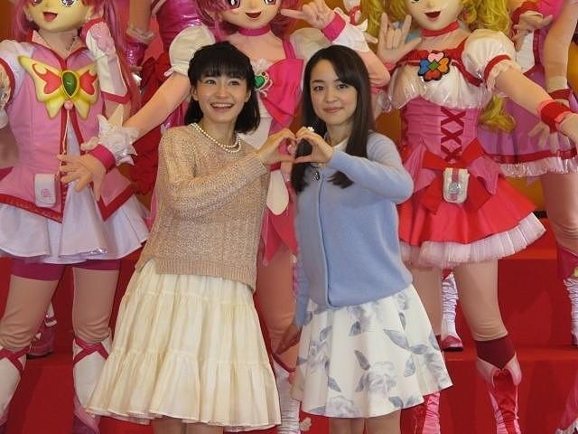 人気声優の中島愛＆潘めぐみ、プリキュアオールスターズと1日早いひな祭り満喫