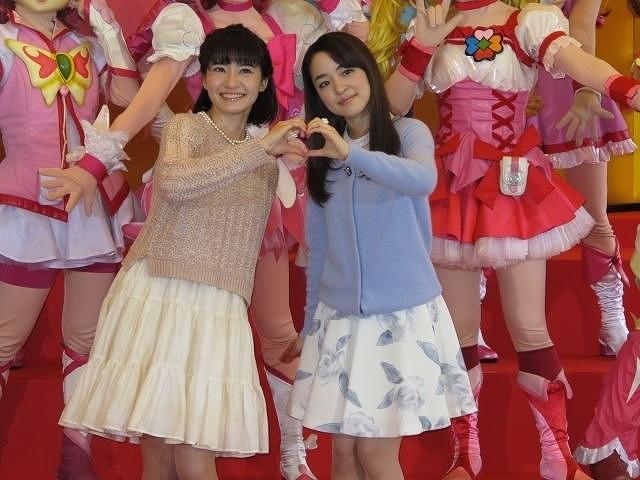 人気声優の中島愛＆潘めぐみ、プリキュアオールスターズと1日早いひな祭り満喫