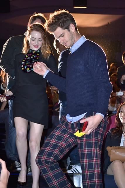 A・ガーフィールドら「スパイダーマン2」一行来日！ちびっ子にも大サービス