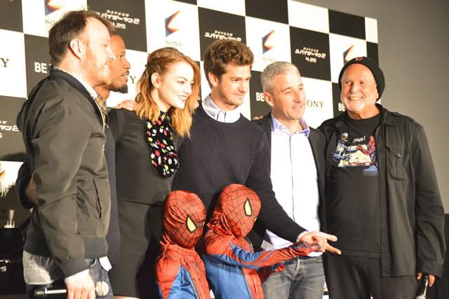 A・ガーフィールドら「スパイダーマン2」一行来日！ちびっ子にも大サービス