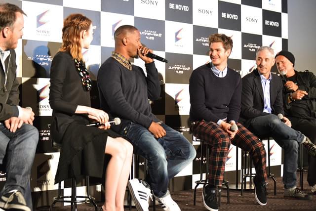 A・ガーフィールドら「スパイダーマン2」一行来日！ちびっ子にも大サービス