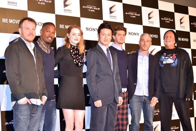 A・ガーフィールドら「スパイダーマン2」一行来日！ちびっ子にも大サービス