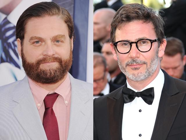 ミシェル・アザナビシウス監督（右）とザック・ガリフィアナキス