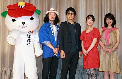 R18+指定「捨てがたき人々」初日とゆるキャラのミスマッチに大森南朋が鋭いツッコミ