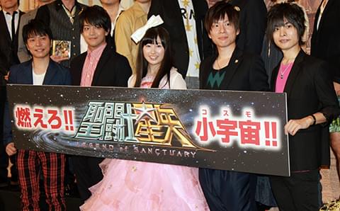 「聖闘士星矢」で声優初挑戦のあーりん、聖闘士たちに囲まれ「頼もしい」とうっとり