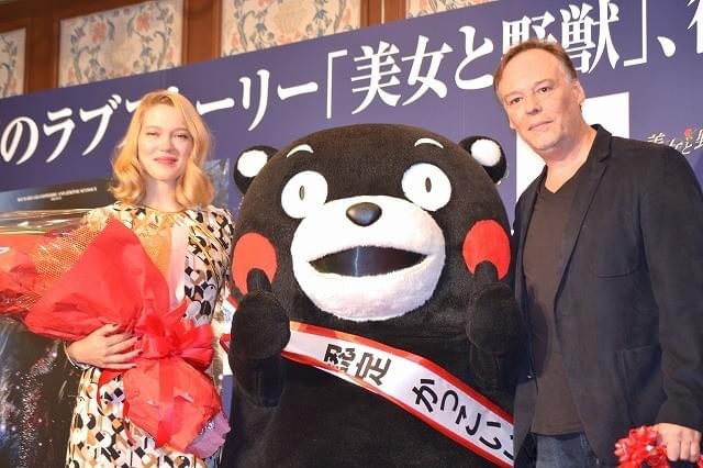 パルムドール女優レア・セドゥー、“野獣”くまモンとダンス＆キス