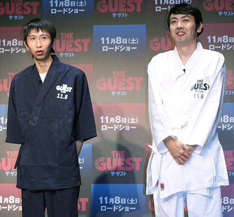 アンガ田中「ザ・ゲスト」イベントで瓦3枚割り“空手3級最強”を豪語