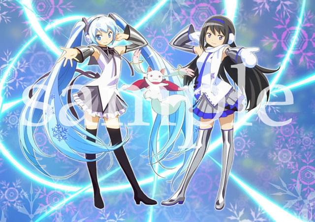 「まどか☆マギカ」と「雪ミク」が雪像とイラストでコラボレーション！