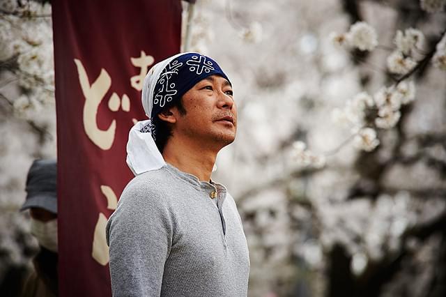 映画「あん」で樹木希林と共演する永瀬正敏